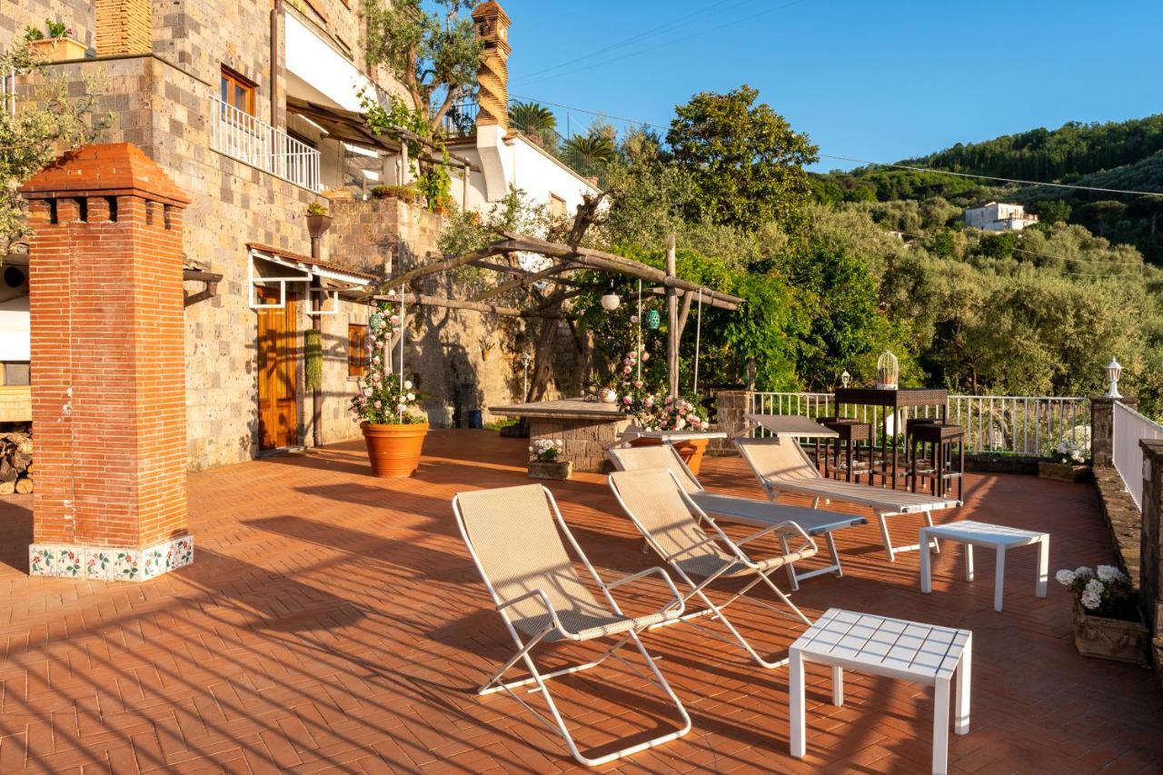 Villa Carolina Sorrento Private Heated Pool And Sea View Exterior foto